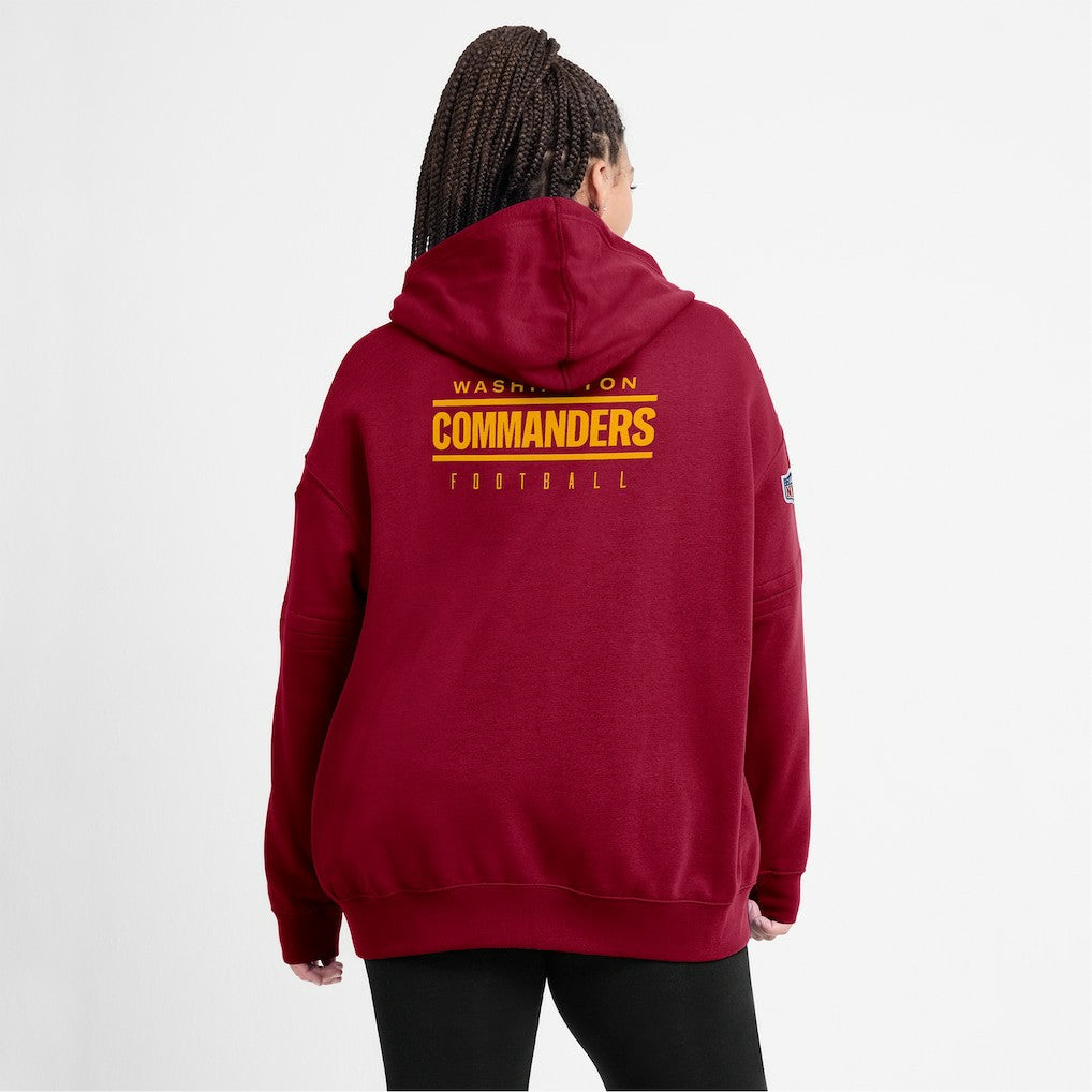 NFL Washington Commanders Women's 2023 Sideline Club Fleece Pullover Hoodie