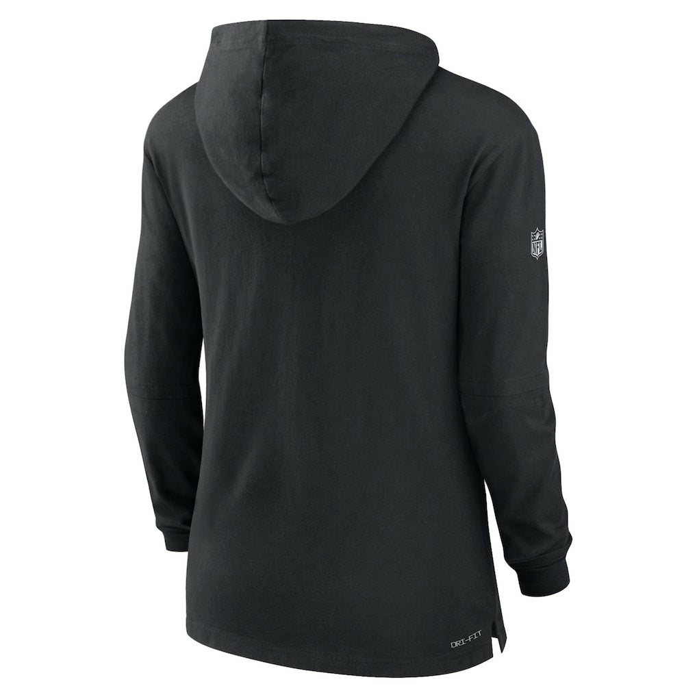 NFL Cincinnati Bengals Women's Sideline Performance Long Sleeve Hoodie T-Shirt