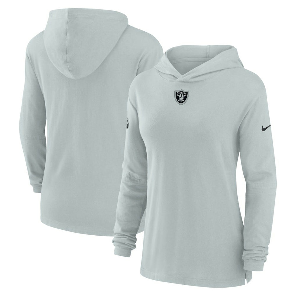 NFL Las Vegas Raiders Women's Sideline Performance Long Sleeve Hoodie T-Shirt