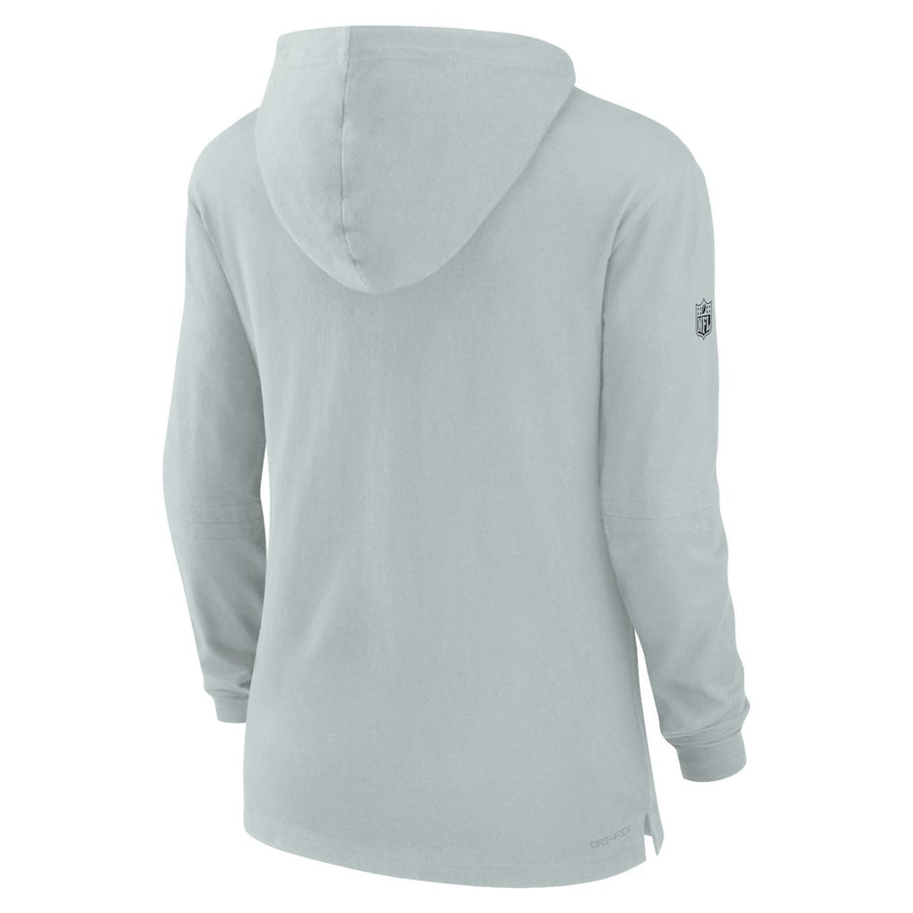 NFL Las Vegas Raiders Women's Sideline Performance Long Sleeve Hoodie T-Shirt
