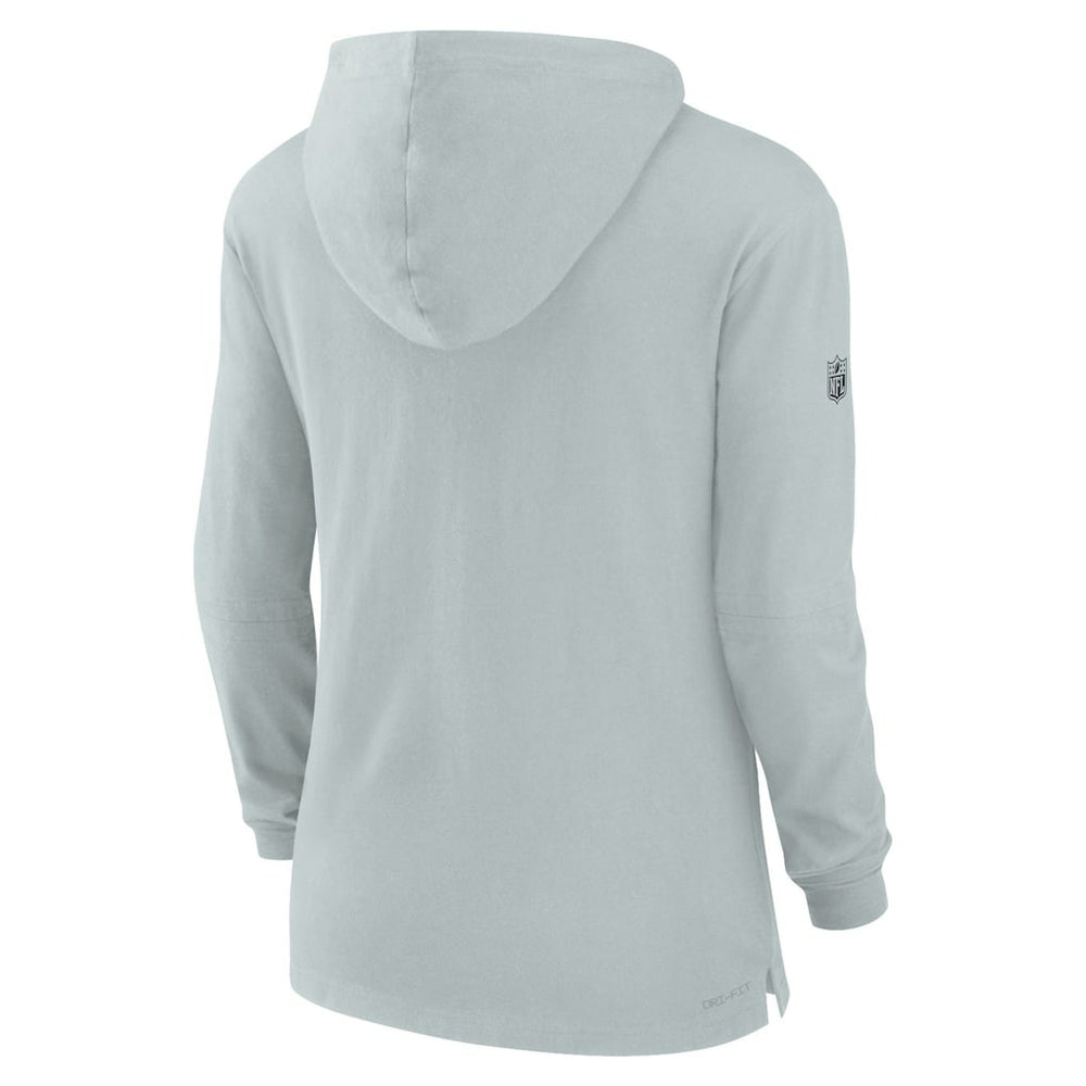 NFL Las Vegas Raiders Women's Sideline Performance Long Sleeve Hoodie T-Shirt