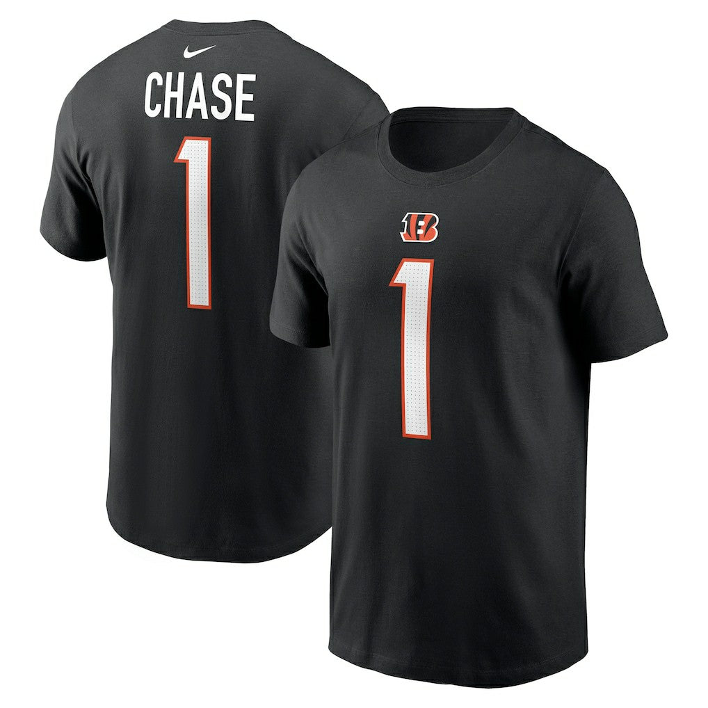 NFL Cincinnati Bengals Ja'Marr Chase  Player Name & Number T-Shirt