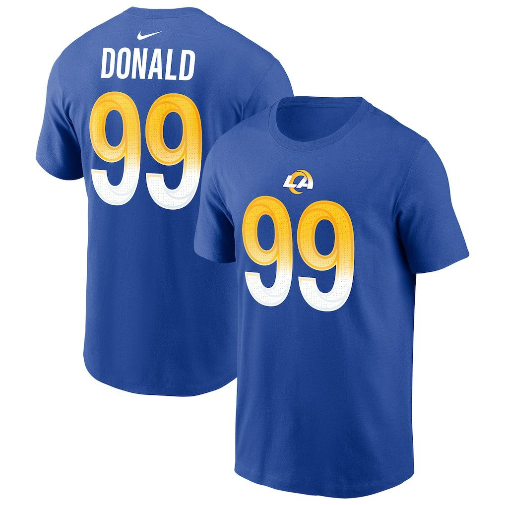 NFL Los Angeles Rams Aaron Donald  Player Name & Number T-Shirt