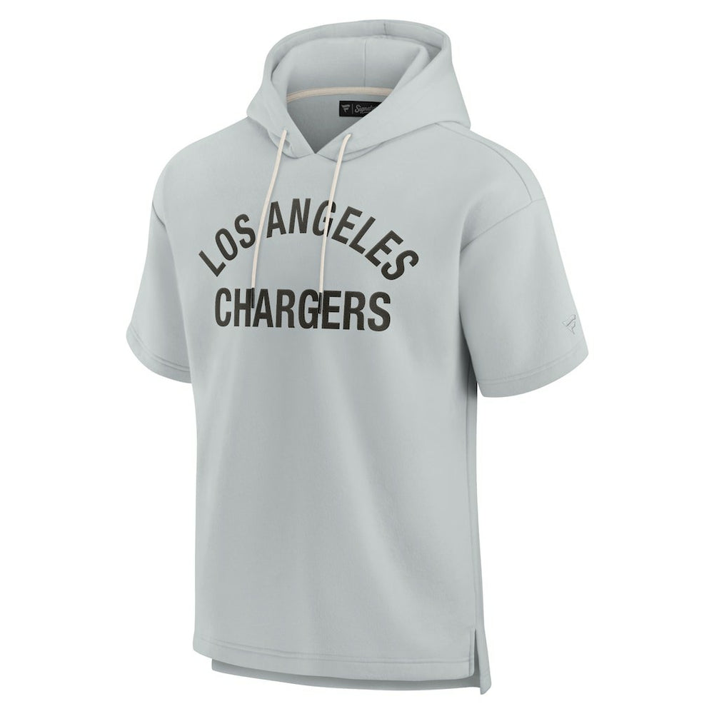 NFL Los Angeles Chargers Unisex Elements Super Soft Fleece Short Sleeve Pullover Hoodie
