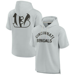 NFL Cincinnati Bengals Unisex Elements Super Soft Fleece Short Sleeve Pullover Hoodie