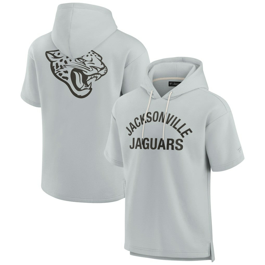NFL Jacksonville Jaguars Unisex Elements Super Soft Fleece Short Sleeve Pullover Hoodie