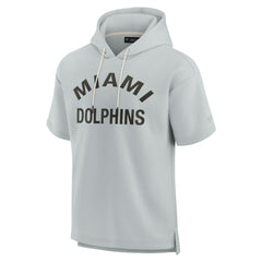 NFL Miami Dolphins Unisex Elements Super Soft Fleece Short Sleeve Pullover Hoodie