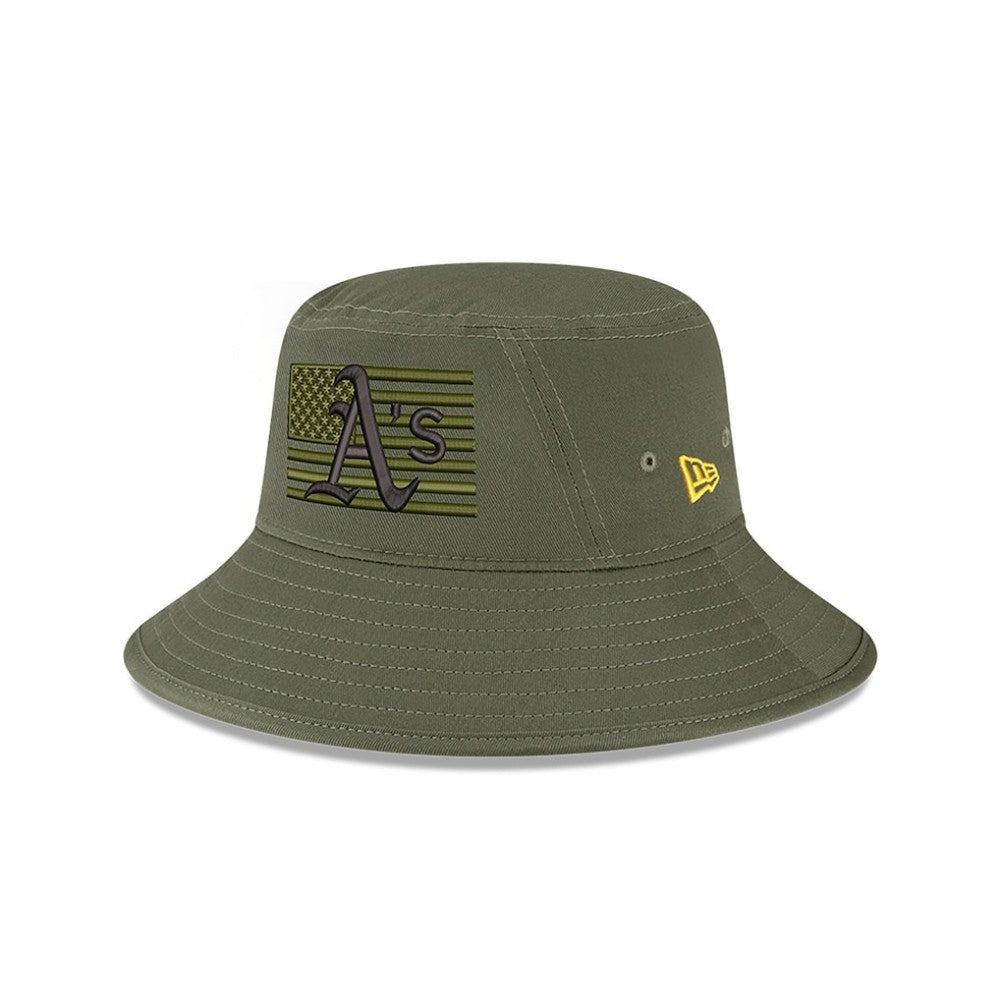 Athletics 2023 Armed Forces Day Bucket Hat - Green | New Era