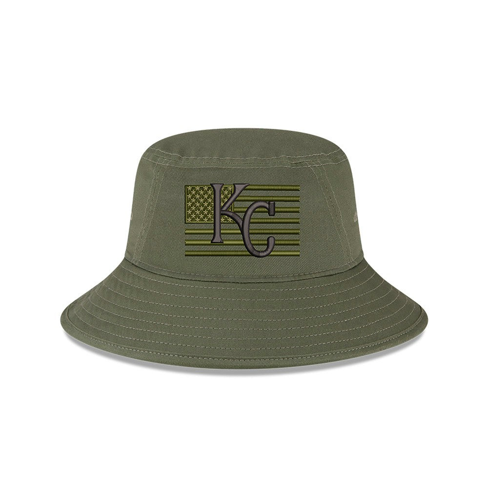 Kansas City Royals 2023 Armed Forces Day Bucket Hat - Green | New Era