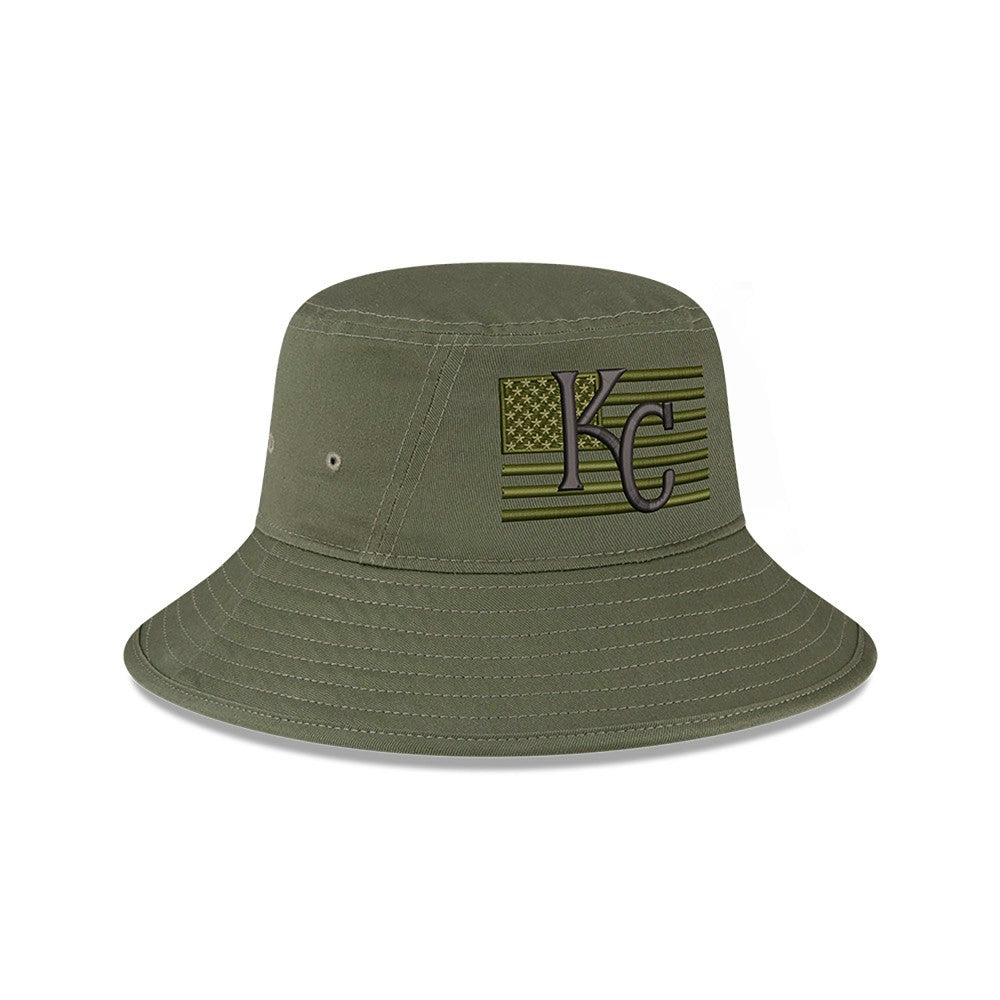 Kansas City Royals 2023 Armed Forces Day Bucket Hat - Green | New Era
