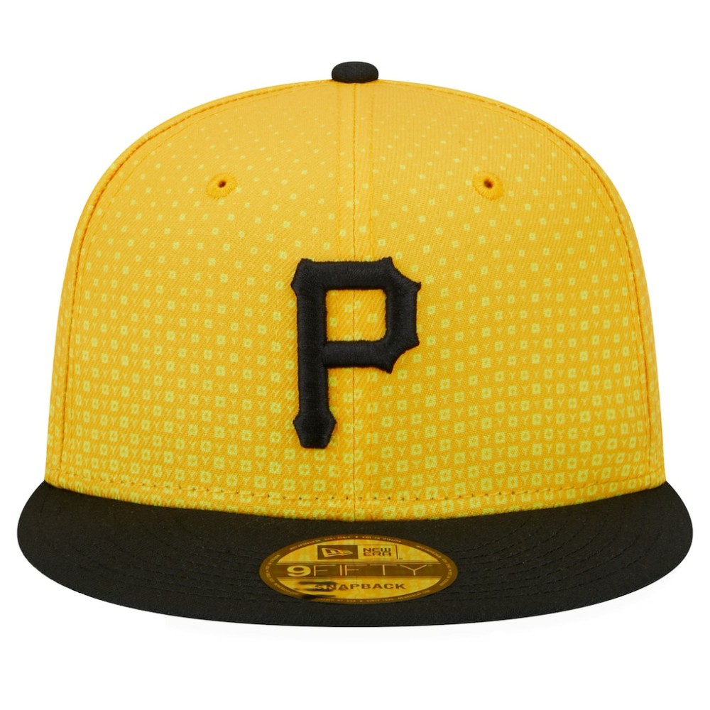 Pittsburgh Pirates 2023 City Connect 9FIFTY Snapback Adjustable Hat - Gold/Black | New Era