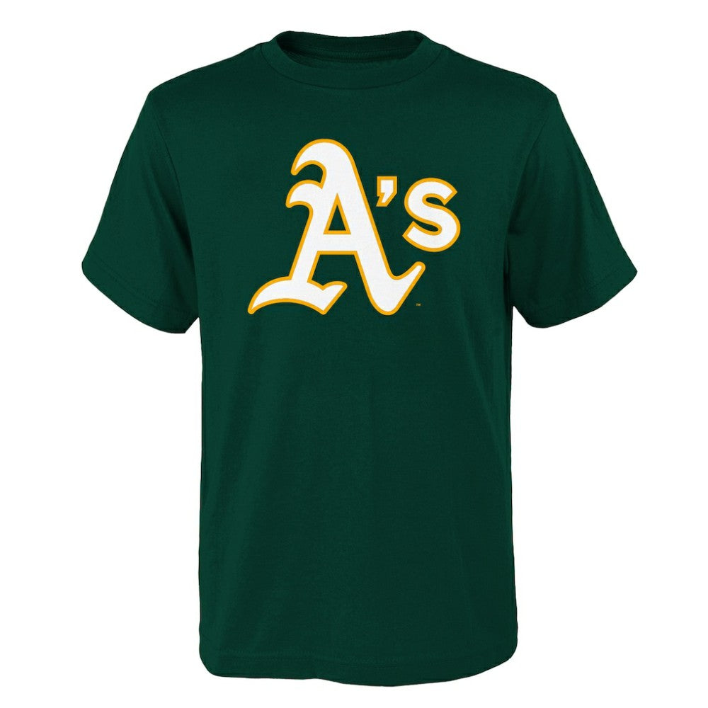Athletics Youth Logo Primary Team T-Shirt - Green