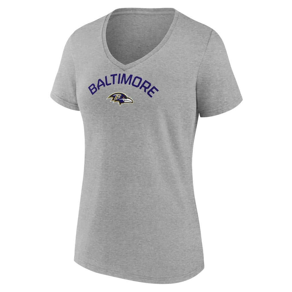 NFL Baltimore Ravens Women's Team Arc V-Neck T-Shirt