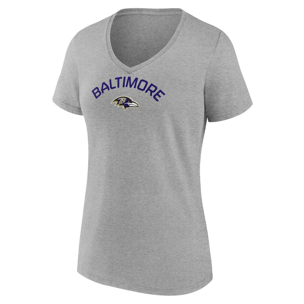 NFL Baltimore Ravens Women's Team Arc V-Neck T-Shirt