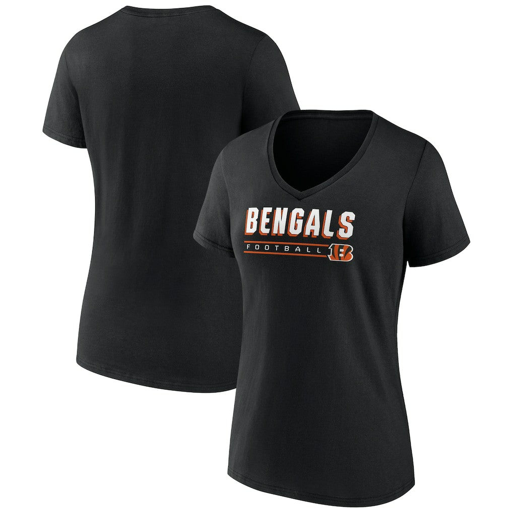 NFL Cincinnati Bengals Women's Primary Play V-Neck T-Shirt