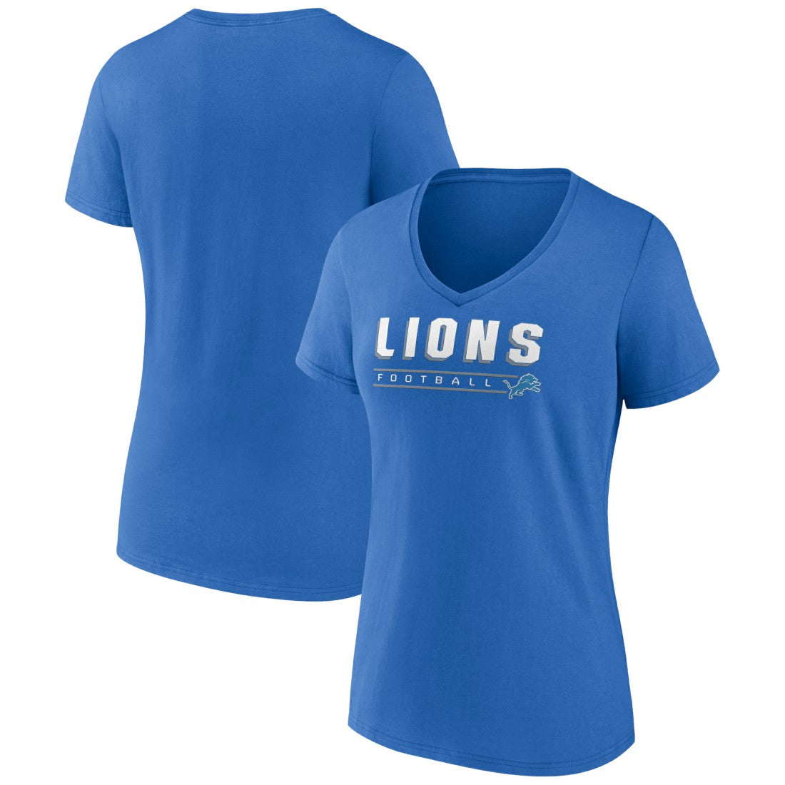 NFL Detroit Lions Women's Primary Play V-Neck T-Shirt