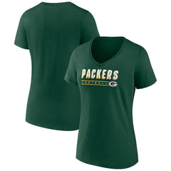 NFL Green Bay Packers Women's Primary Play V-Neck T-Shirt