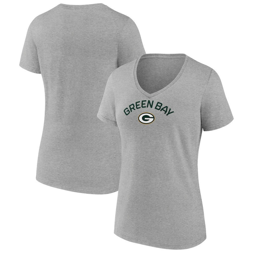 NFL Green Bay Packers Women's Team Arc V-Neck T-Shirt