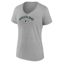 NFL Green Bay Packers Women's Team Arc V-Neck T-Shirt