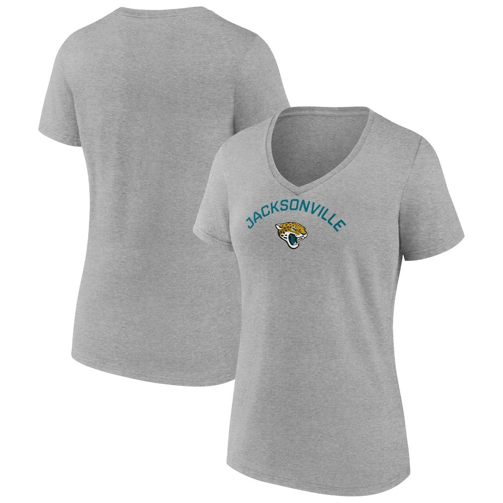 NFL Jacksonville Jaguars Women's Team Arc V-Neck T-Shirt