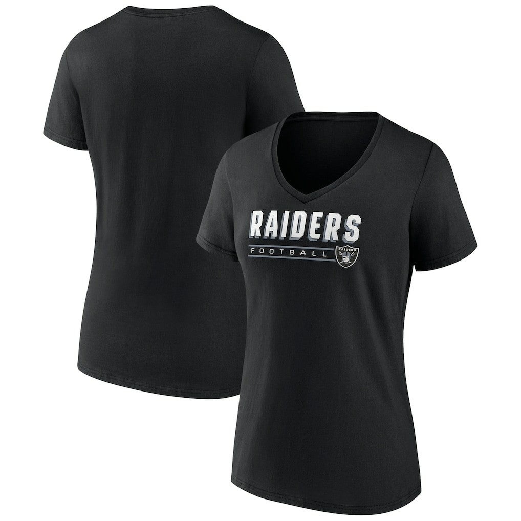 NFL Las Vegas Raiders Women's Primary Play V-Neck T-Shirt