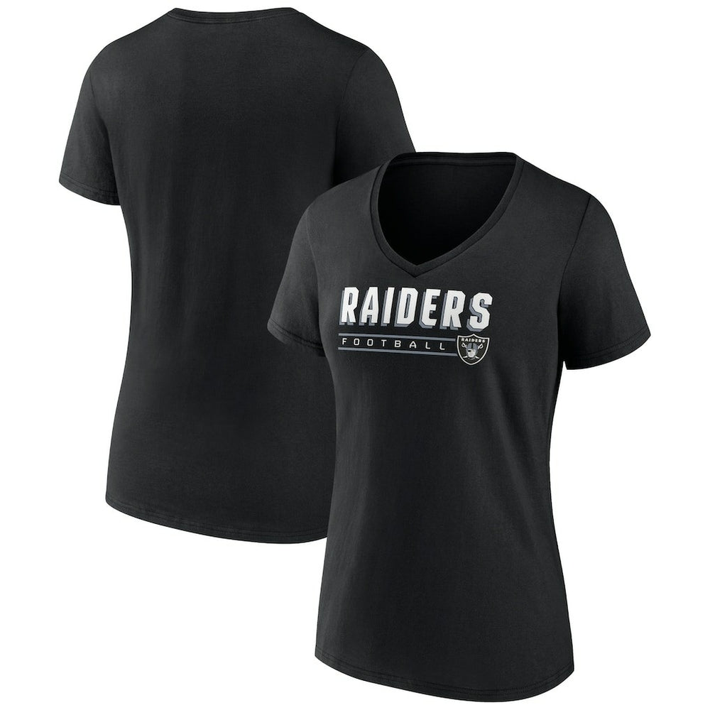 NFL Las Vegas Raiders Women's Primary Play V-Neck T-Shirt