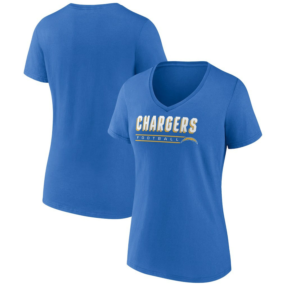 NFL Los Angeles Chargers Women's Primary Play V-Neck T-Shirt