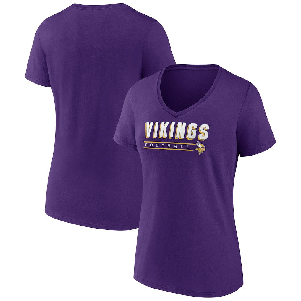 NFL Minnesota Vikings Women's Primary Play V-Neck T-Shirt