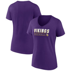 NFL Minnesota Vikings Women's Primary Play V-Neck T-Shirt