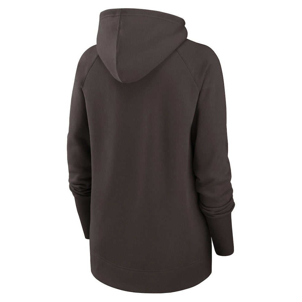 NFL Cleveland Browns Women's Asymmetrical Raglan Full-Zip Hoodie