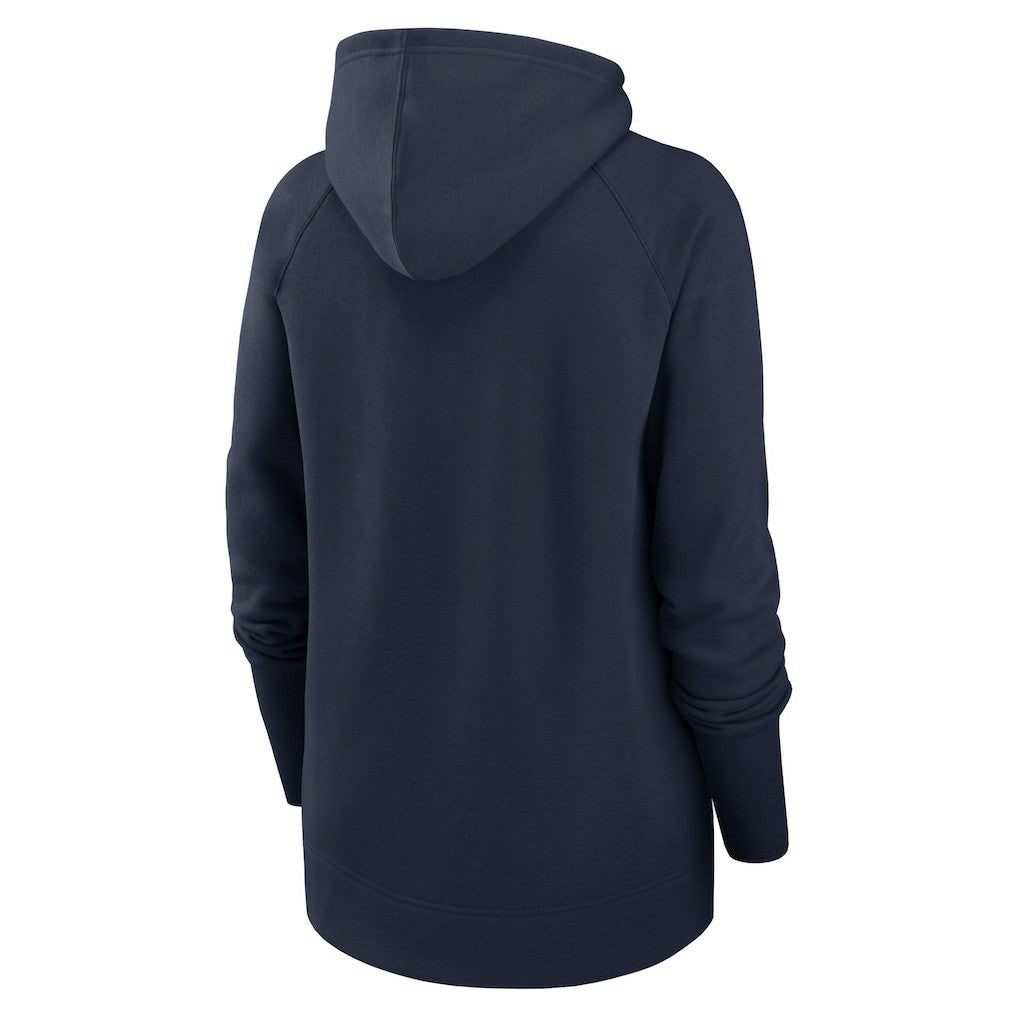 NFL New England Patriots Women's Asymmetrical Raglan Full-Zip Hoodie