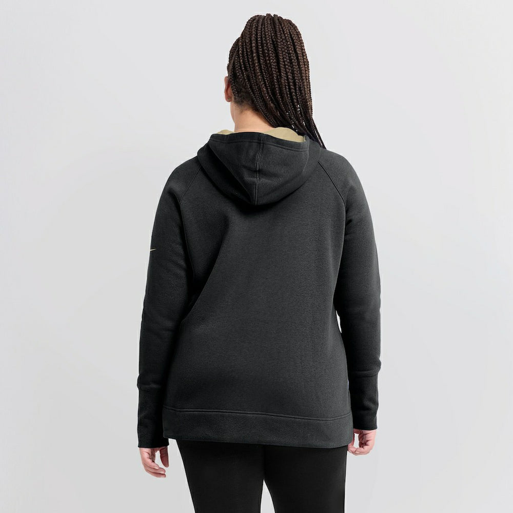 NFL New Orleans Saints Women's Asymmetrical Raglan Full-Zip Hoodie