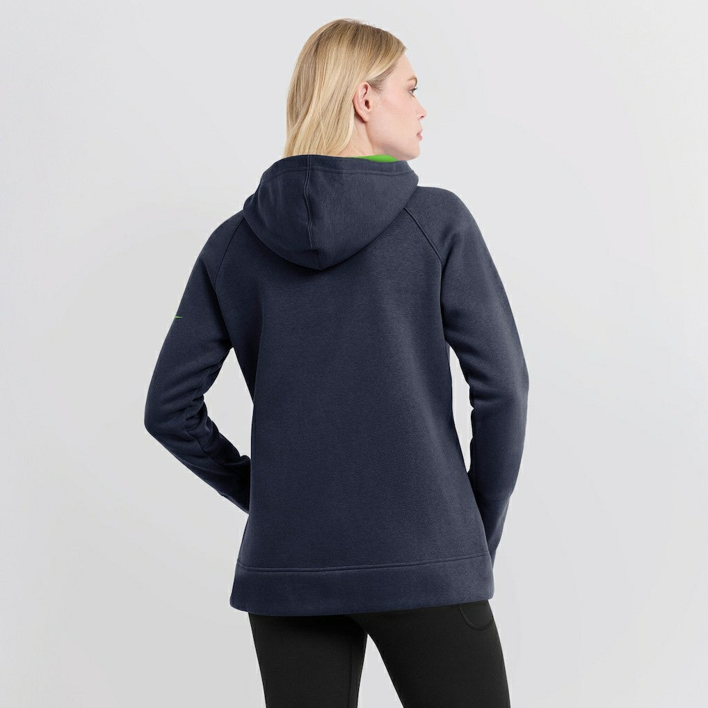 NFL Seattle Seahawks Women's Asymmetrical Raglan Full-Zip Hoodie