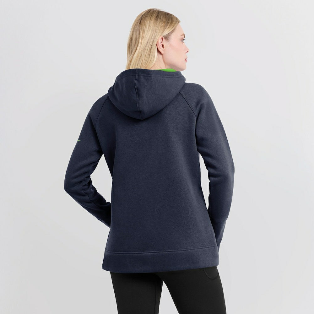 NFL Seattle Seahawks Women's Asymmetrical Raglan Full-Zip Hoodie
