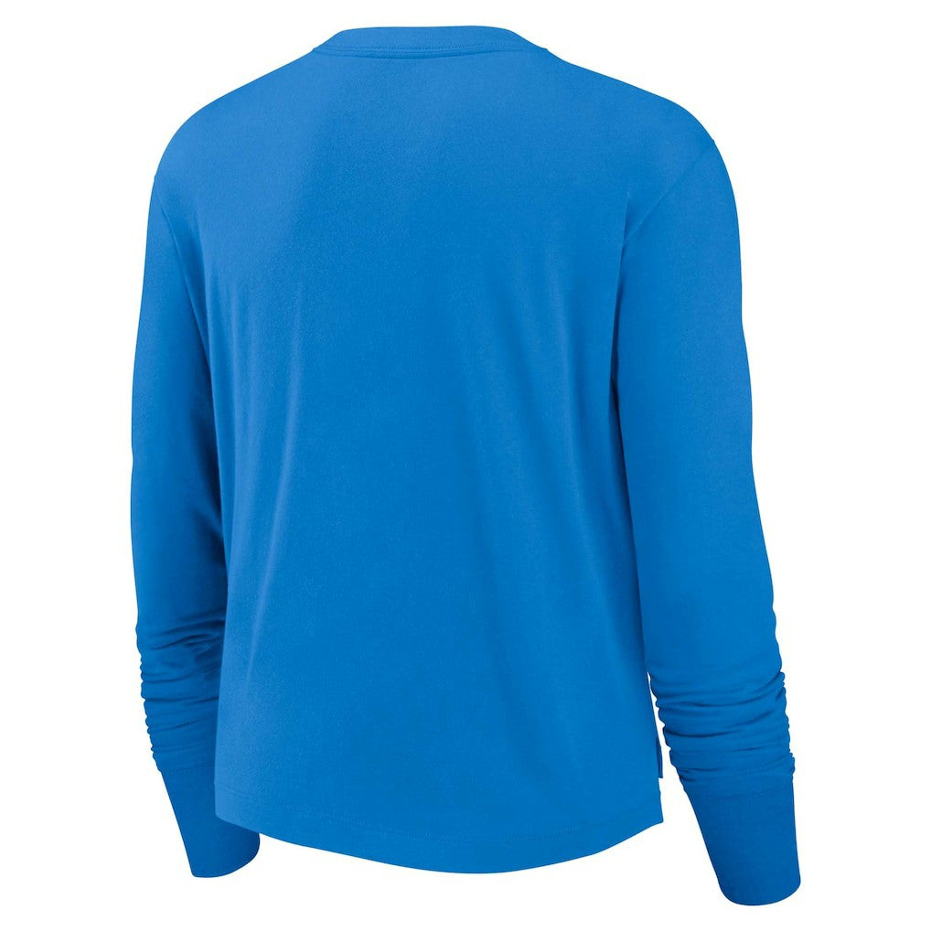 NFL Los Angeles Chargers Women's Modest Crop Performance Long Sleeve T-Shirt