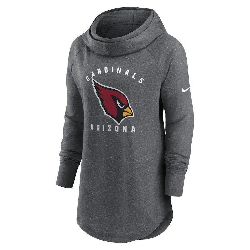 NFL Arizona Cardinals Women's Raglan Funnel Neck Pullover Hoodie