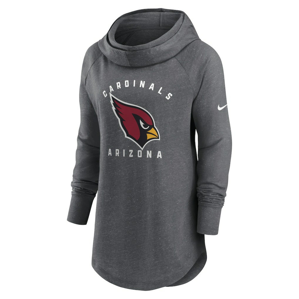 NFL Arizona Cardinals Women's Raglan Funnel Neck Pullover Hoodie