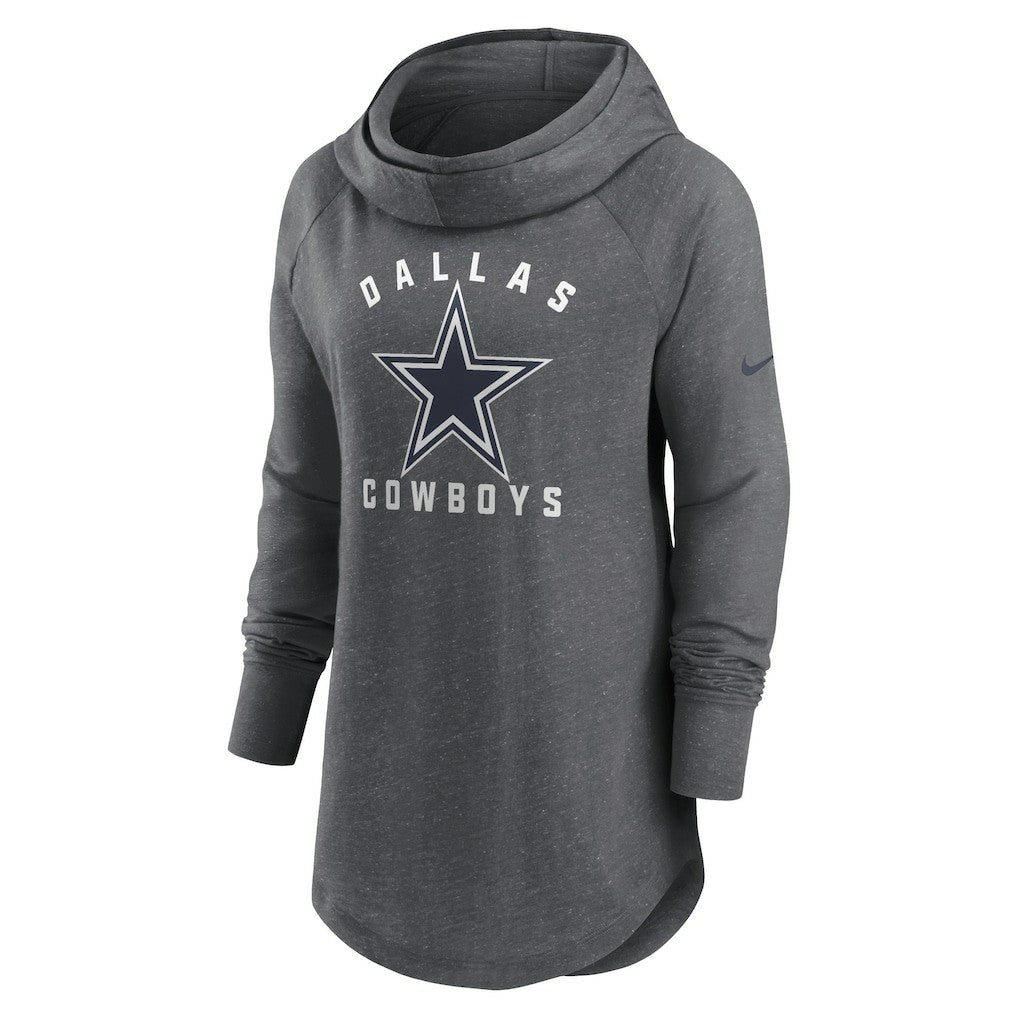 NFL Dallas Cowboys Women's Raglan Funnel Neck Pullover Hoodie