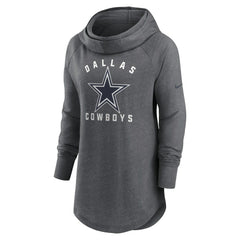 NFL Dallas Cowboys Women's Raglan Funnel Neck Pullover Hoodie