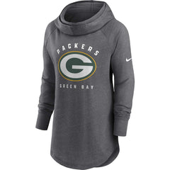 NFL Green Bay Packers Women's Raglan Funnel Neck Pullover Hoodie
