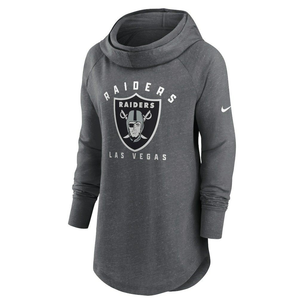 NFL Las Vegas Raiders Women's Raglan Funnel Neck Pullover Hoodie