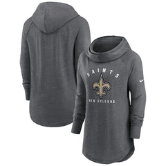 NFL New Orleans Saints Women's Raglan Funnel Neck Pullover Hoodie