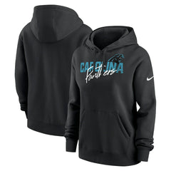 NFL Carolina Panthers Women's Wordmark Club Fleece Pullover Hoodie