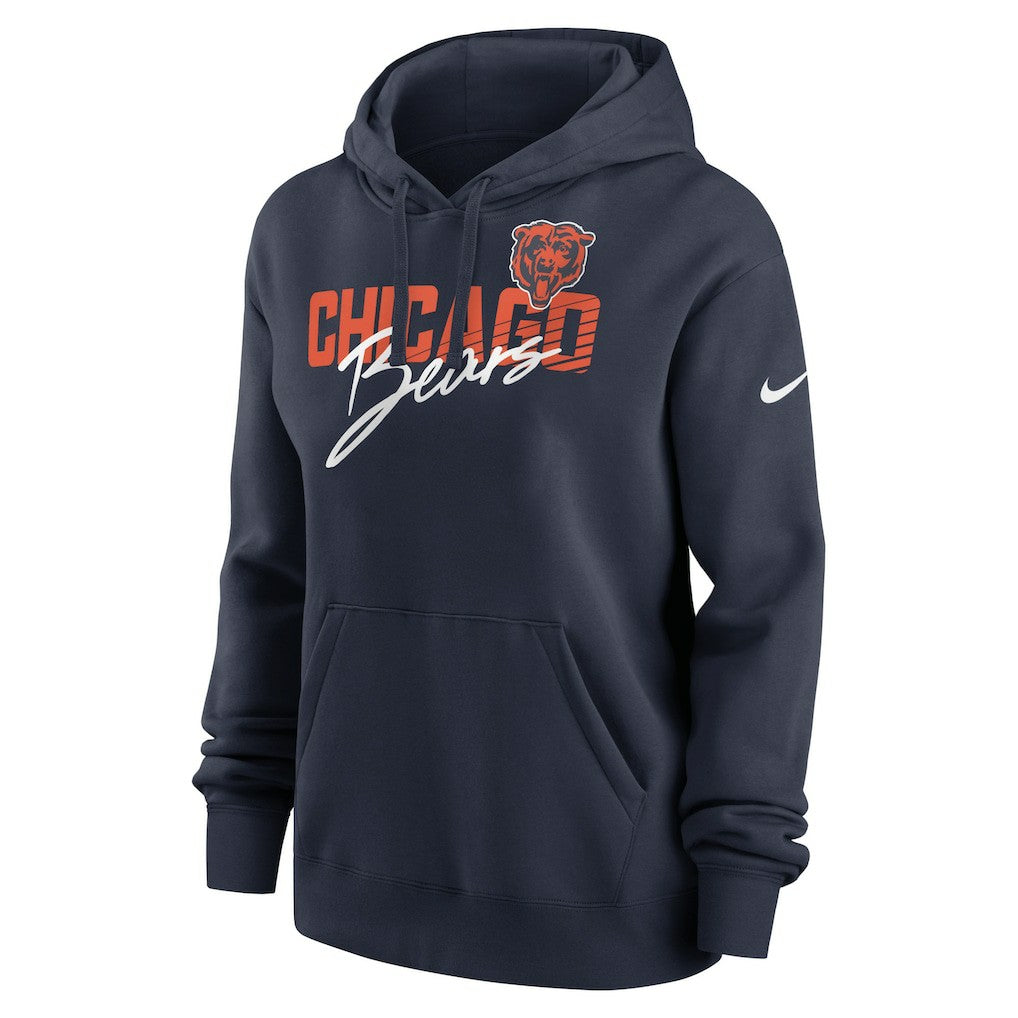 NFL Chicago Bears Women's Wordmark Club Fleece Pullover Hoodie