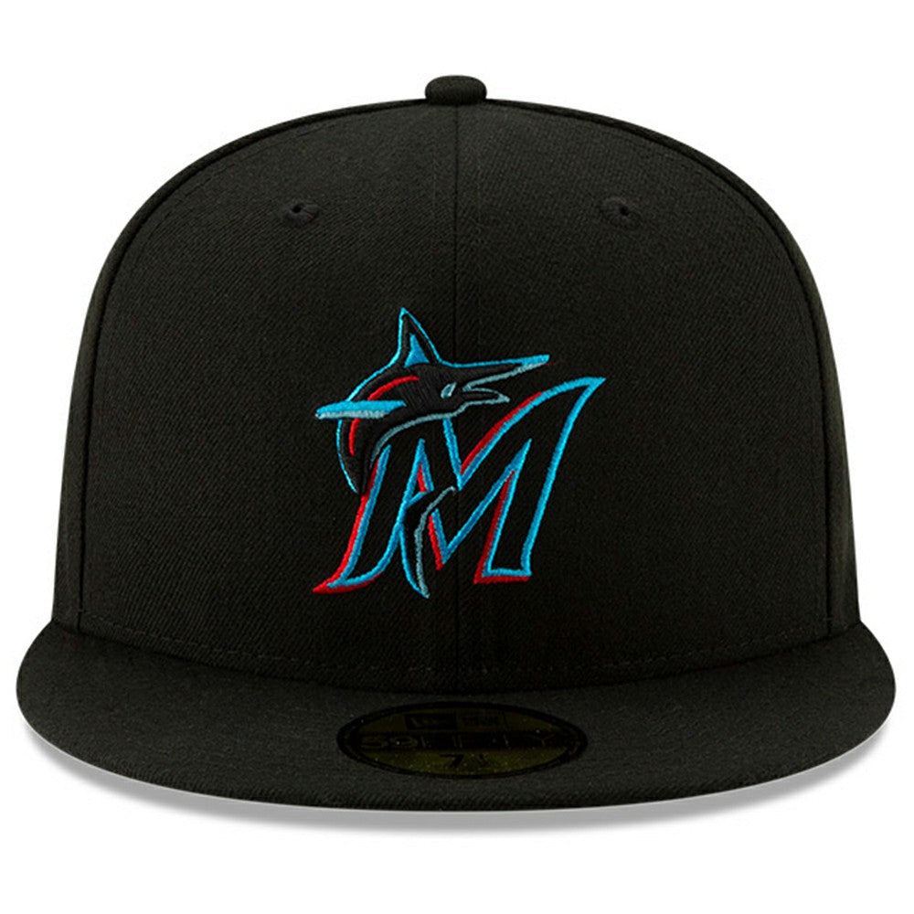 Miami Marlins 2024 Jackie Robinson Day 59FIFTY Fitted Hat - Black | New Era