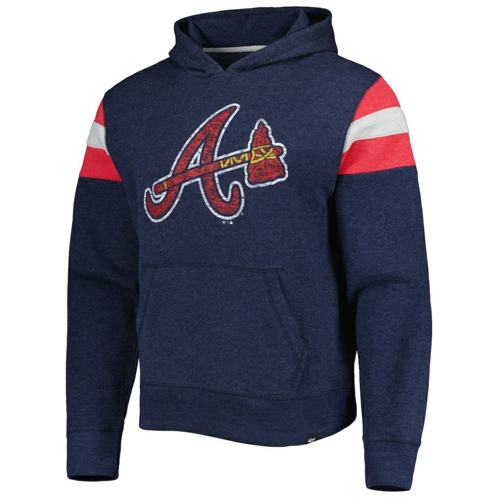 Atlanta Braves Premier Nico Pullover Hoodie - Navy | 47 brand