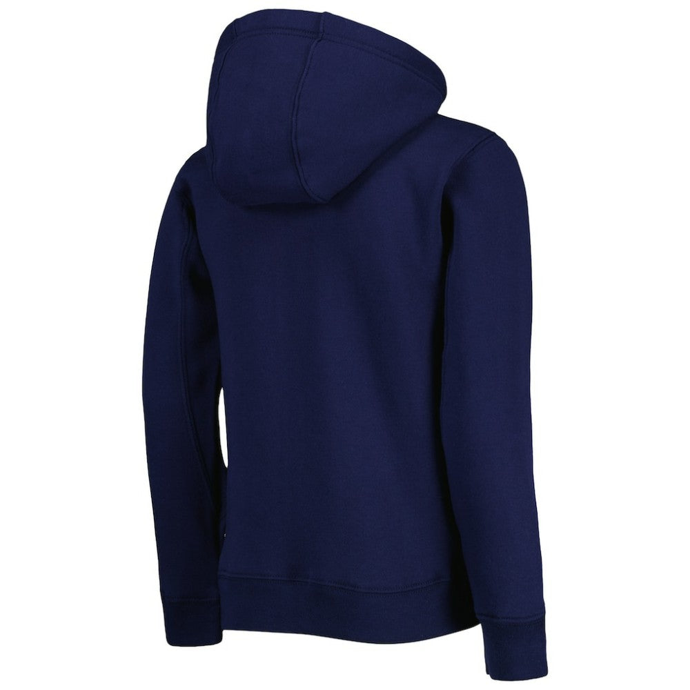 New York Yankees Youth Wordmark Full-Zip Fleece Hoodie - Navy