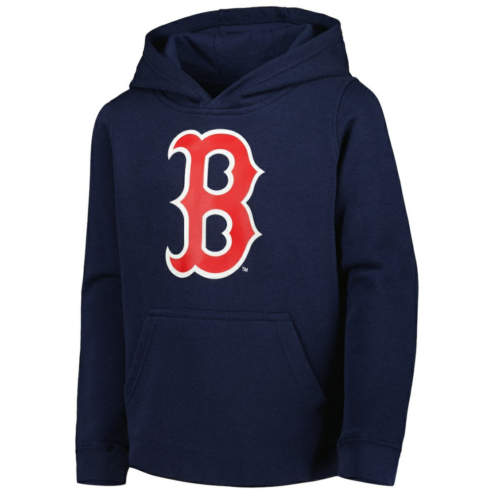 Boston Red Sox Youth Team Primary Logo Pullover Hoodie - Navy