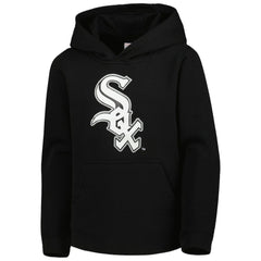 Chicago White Sox Youth Team Primary Logo Pullover Hoodie - Black