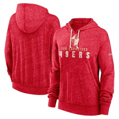 NFL San Francisco 49ers Women's Rewind Gym Vintage Lightweight Pullover Hoodie